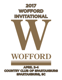 2017 Wofford Invitational