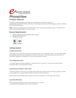 Phoneview Manual