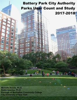 Battery Park City Authority Parks User Count and Study 2017-2018