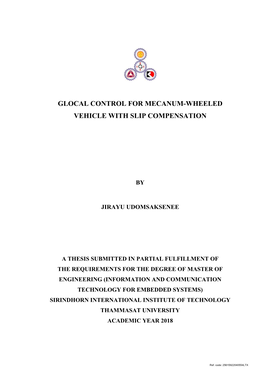 Glocal Control for Mecanum-Wheeled Vehicle with Slip Compensation