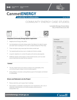 DE 17 Lonsdale Energy Corp