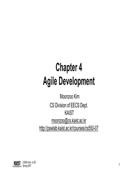 Chapter 4 Agile Development