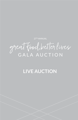 Live Auction Golden Ticket Raffle