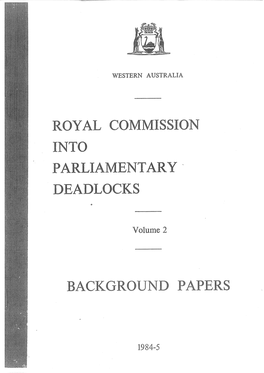 Royal+Commission+Into+Parliamentary+Deadlocks+Vol+2.Pdf