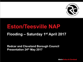 Eston and Teesville Flooding Presentation