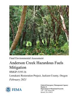 HMGP-5195-16 Lomakatsi Wildfire Mitigation Project Final