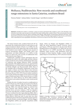 Check List and Authors Chec List Open Access | Freely Available at Journal of Species Lists and Distribution