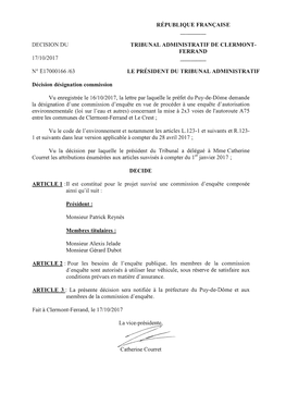 Tribunal Administratif De Clermont