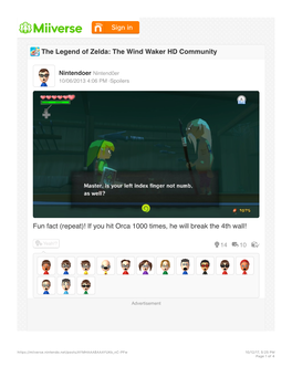 Miiverse.Nintendo.Net/Posts/Aymhaaabaaayukk Nc-Pfw 10/12/17, 5�25 PM Page 1 of 4 ♥