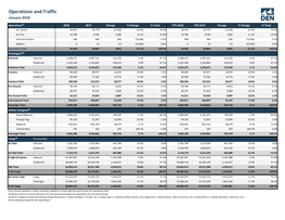 Operations and Traffic January 2018