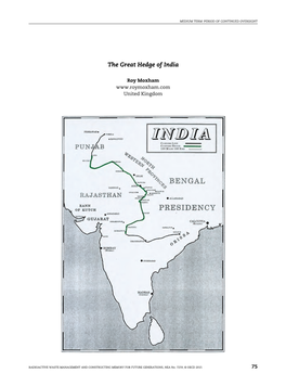 The Great Hedge of India