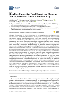 Modelling Prospective Flood Hazard in a Changing Climate, Benevento Province, Southern Italy