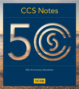 CCS 50Th Anniversary Newsletter