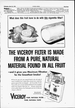 The Viceroy Filter Is Made from a Pure, Natural Material Found in All Fruit