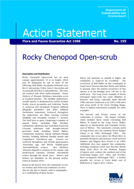 Rocky Chenopod Open-Scrub