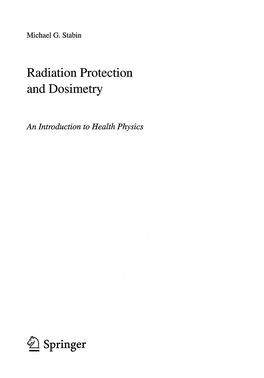 Radiation Protection and Dosimetry