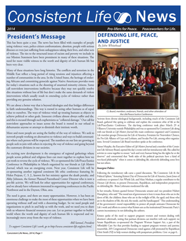 Consistent Life News 2014 Pro-Lifers for Peace