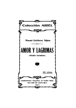 Amor Y Lagrimas (Poesías Escogidas)