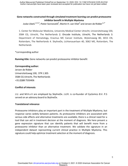 Gene Networks Constructed Through Simulated Treatment Learning Can