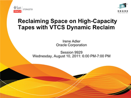 How Dynamic Reclaim Works