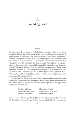 Sounding Islam