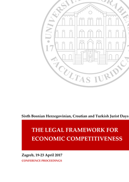 The Legal Framework for Economic Competitiveness