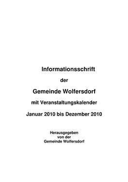 Informationsschrift Gemeinde Wolfersdorf