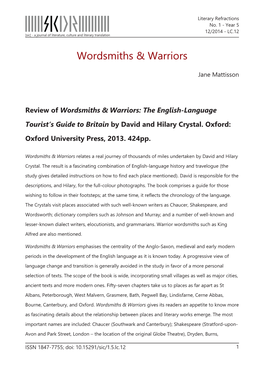 Wordsmiths & Warriors