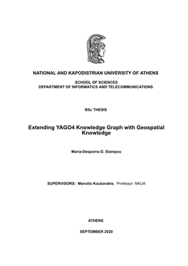 Extending YAGO4 Knowledge Graph with Geospatial Knowledge