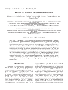 Phylogeny and Evolutionary History of Mawsoniid Coelacanths Which Is Known Mostly by Isolated Remains, on the Basis of Axelrodichthys Megadromos