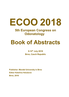 Book of Abstracts 2018