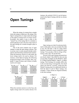 Open Tunings B and D