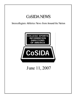 June 11 Cosida News