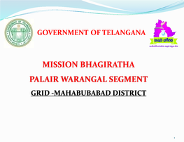 Mission Bhagiratha Palair Warangal Segment Grid -Mahabubabad District