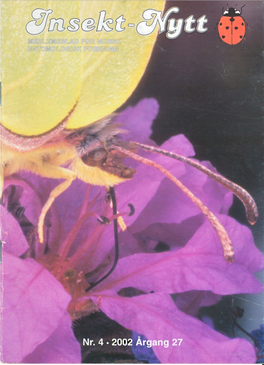 Insekt-Nytt • 27 (4) 2002