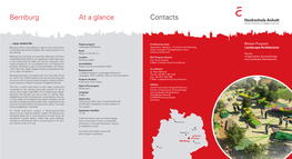 Bernburg Contacts at a Glance