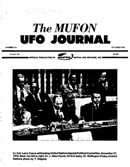 The MUFON UFO JOURNAL NUMBER 131 OCTOBER 1978