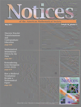 Notices of the American Mathematical Society May 2011 Communications