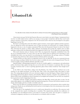 Urbanized Life