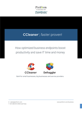 Ccleaner Business Passmark Report