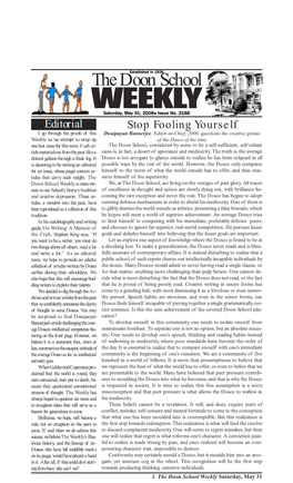 The Doon School Weekly Issue 2188
