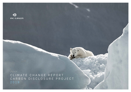 CLIMATE CHANGE REPORT CARBON DISCLOSURE PROJECT 2019 Climate Change 2017