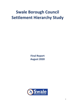 Swale Borough Council Settlement Hierarchy Study