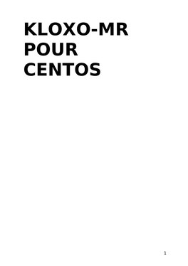 Kloxo-Mr Pour Centos