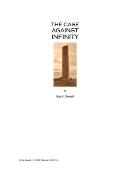 The Case Against Infinity