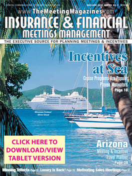 Incentives at Sea Cruise Programs Are Popular, Proven Motivators Page 18