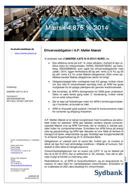 Mærsk 4,875 % 2014