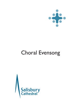 Choral Evensong Order of Service