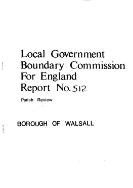 Local Government Boundary Commission for England Report No