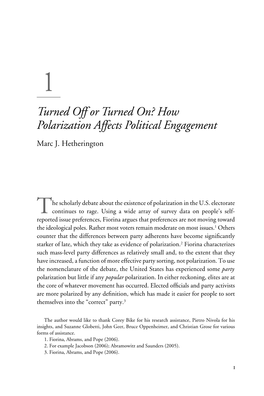 How Polarization Affects Political Engagement